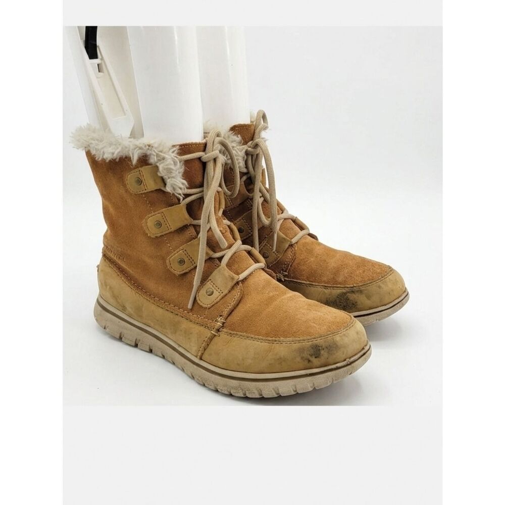 Sorel Joan Explorer Suede Leather Women's Ankle Booties
